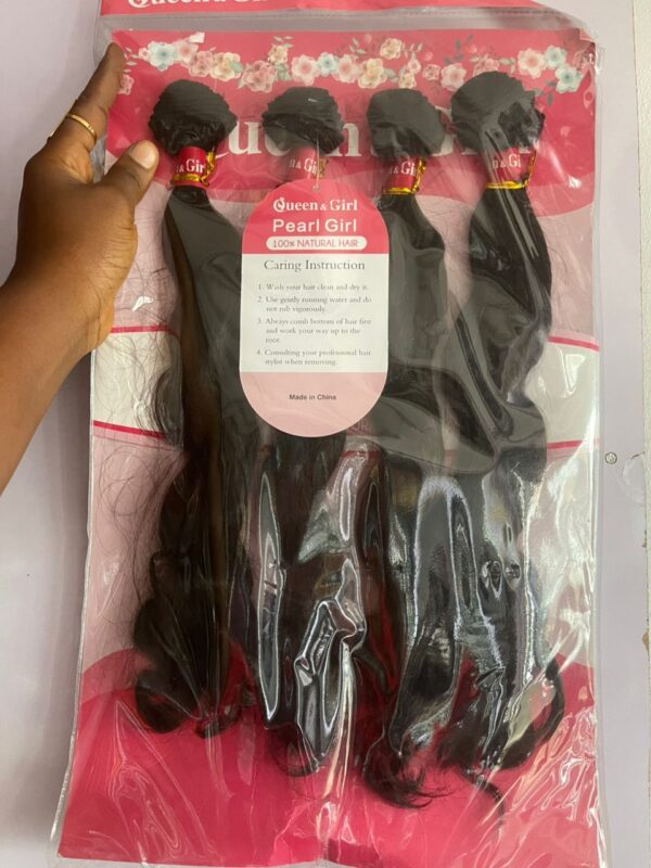 Queen and girl packet hair Color- Natural black