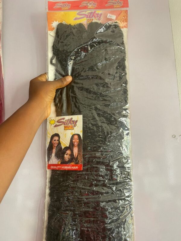 Silky faux locs crochet hair extension Color -Black