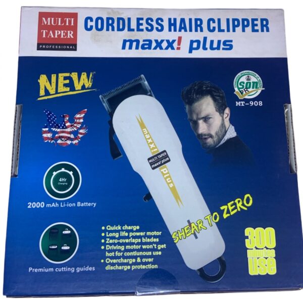 img_2554 Multi Taper Professional Cordless Hair Clipper (maxx! plus)