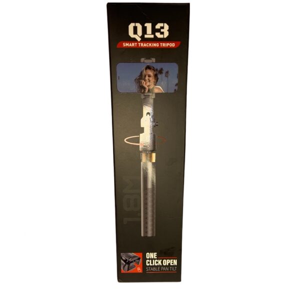 Q13 Smart Tracking AI Powered Face Recognition Tripod ( 6ft Tall ) - 360° Auto Follow Mode, Phone Holder with Remote Control.