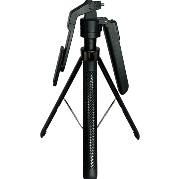 C12 AI Smart Tracking Selfie Stick Tripod – 1.0M Extendable with Bluetooth Remote & Stable Quadrupod